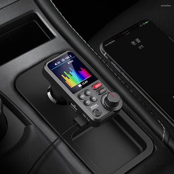 1.8 inç müzik çalar 3.0 Şarj Bluetooth uyumlu ellersiz araba radyo hızlı şarj adaptörü kablosuz usb hızlı şarj cihazı