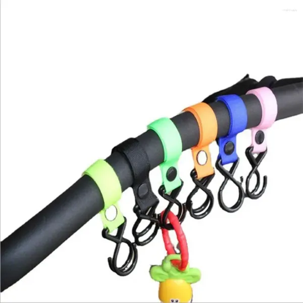 Детали коляски, 5 шт., прочный нейлоновый многофункциональный крючок для сумки для коляски, детские крючки для хранения, зажим для покупок