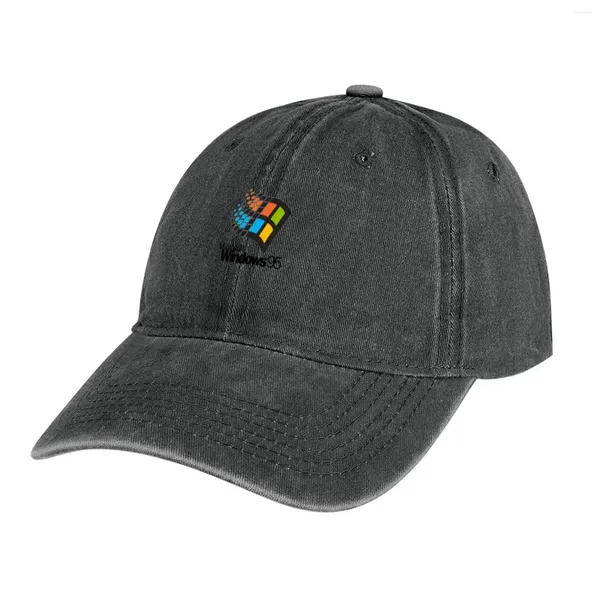 Berets Windows 95Small Klassisches T-Shirt Cowboyhut Sonnenhut Sonne für Kinder Bommel Mädchenhüte Herren