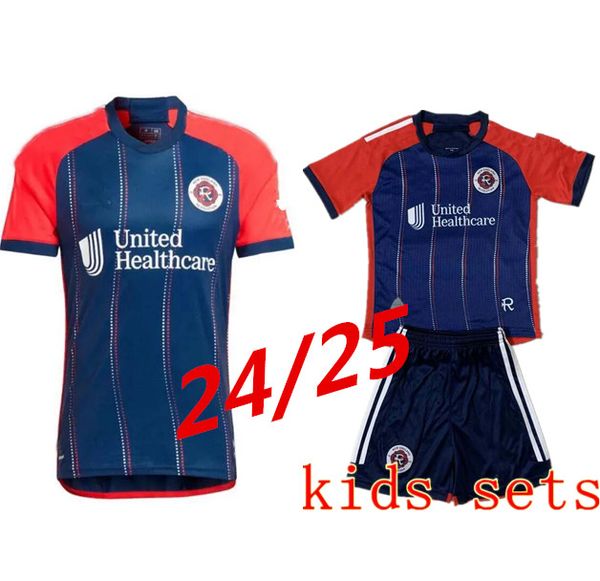 2024 2025 New England Soccer Maglie Rivoluzione VRIONI CARLES GIL CHANCALAY KAYE ROMNEY HARKES 24 25 maglia da calcio per uomo e bambino 999