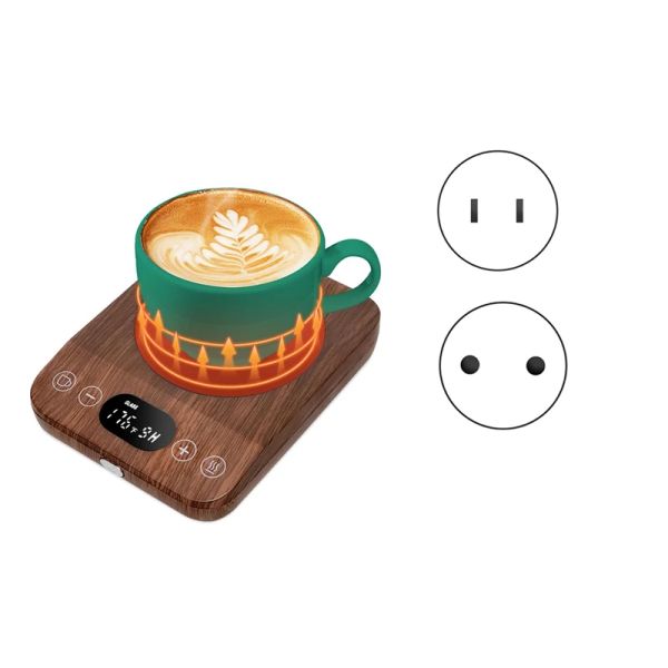 Tools Kaffeetassenwärmer, automatisches Ein-/Aus-Upgrade, Induktionstassenwärmer für den Schreibtisch mit 9 Temperatureinstellungen, 19 Timer