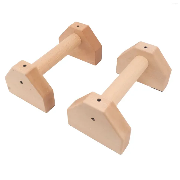 Borse portaoggetti Barre per push up Attrezzatura per ginnastica ritmica Barra in legno Maniglia antiscivolo Ampiamente utilizzata Stabile con cuscinetti in silicone per esterni