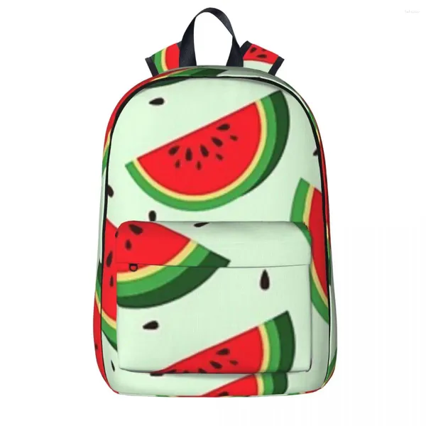 Mochila bonito fatias de melancia mochilas meninos meninas bookbag estudantes sacos de escola dos desenhos animados crianças mochila portátil bolsa de ombro