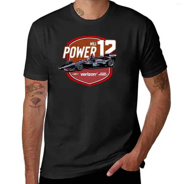 Männer Tank Tops Will Power 2024 (road Course) T-Shirt Schwarz T Shirts Koreanische Mode Workout Für Männer