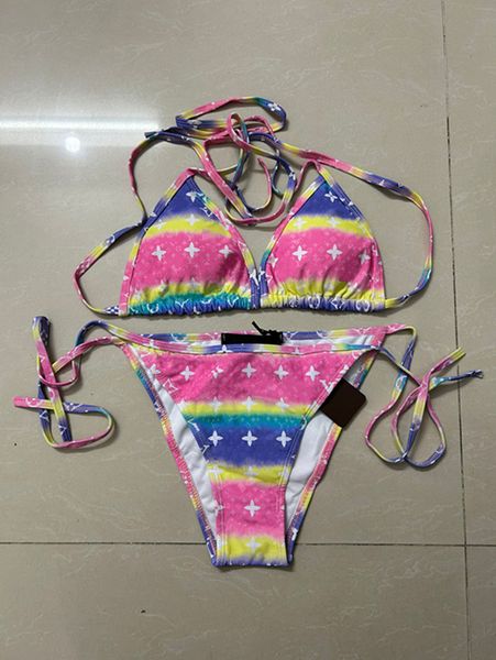 Costume da bagno di design da donna di moda, lettera stampata, bikini da donna, festa di viaggio, costumi da bagno sexy da donna, taglia asiatica S-XL # 4688