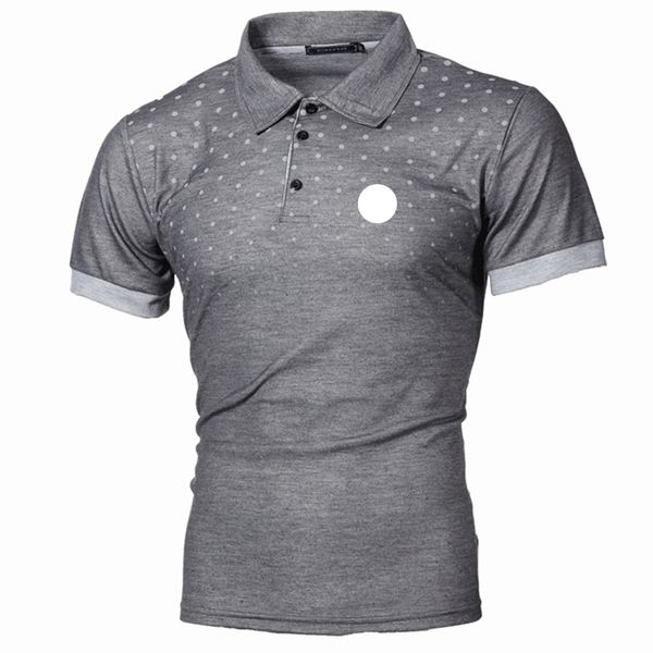 Nuove magliette estive per uomo 2024 manica corta colletto rovesciato stampa di lettere bottoni polo a righe magliette moda pullover