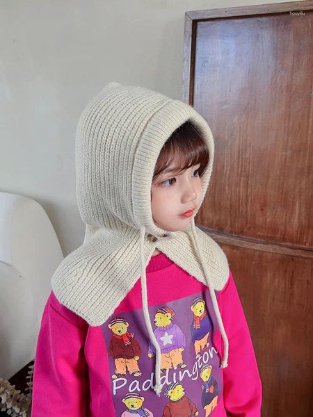 Berretti Passamontagna per bambini Cappelli Sciarpa invernale Guanti Berretti lavorati a maglia per bambini Berretti antivento Scaldino Ragazzi Ragazze Maschera Cappello con cappuccio Bavaglino da sci