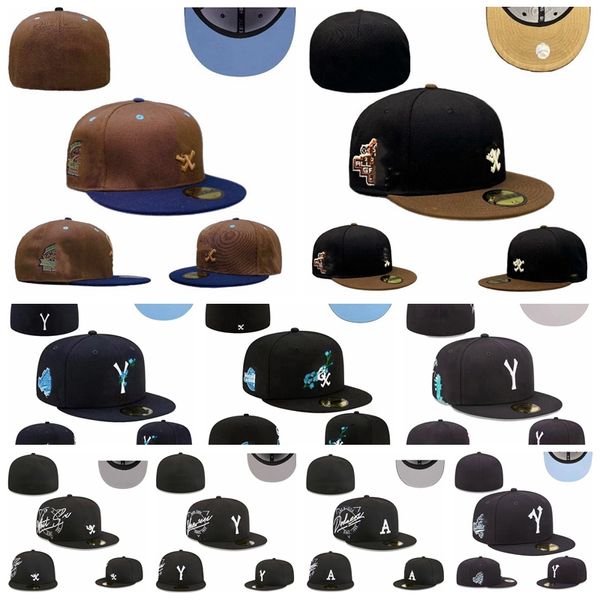 2024 unisex takılmış şapkalar snapbacks şapka baskball kapaklar tüm takım ny logo adam kadın açık hava spor nakış pamuk düz kapalı fasulyeler esnek güneş kapağı