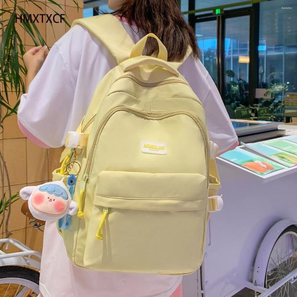 Rucksack Frau Komfort Nylon Rucksack Für Teenager Mode Schultasche Kawaii Tasche Liebhaber Reisen Schulter