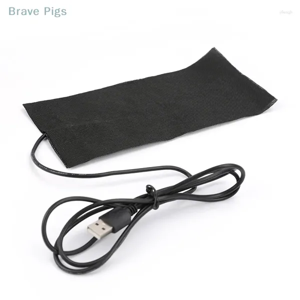 Halılar USB 5V Elektrikli Isıtma Padi Karbon Fiber Termal Sayfa Sıcak Kış Giyim Açık Isıtmalı Bez Mat Ceket Yelek Parçaları 10 20cm