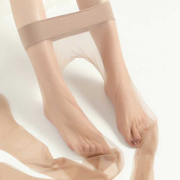 0D прозрачные бесшовные чулки на 360 градусов, ультратонкие летние тонкие полностью прозрачные женские носки, прозрачные бесшовные колготки