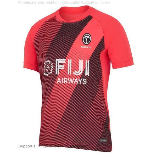 Maglia Fiji Rugby 2023-24 Calcio a 7 Away Rossa Rugby 7s