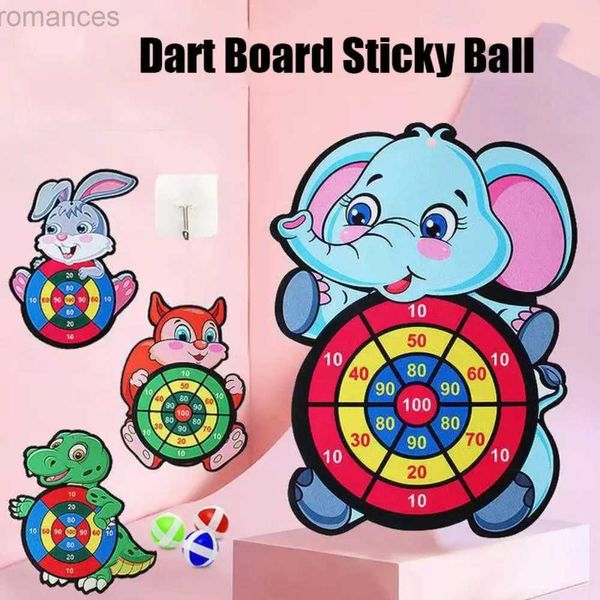 Dardos lazer tempo crianças acessórios esportivos elefante dos desenhos animados dardo brinquedo aritmético brinquedo pegajoso bola animal dardo placa 240327