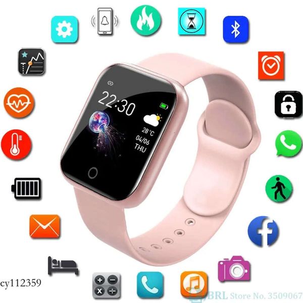 Nuovo Smart Watch Donna Uomo Smartwatch per Android IOS Elettronica Orologio intelligente Fiess Tracker Cinturino in silicone Orologi intelligenti Ore #7