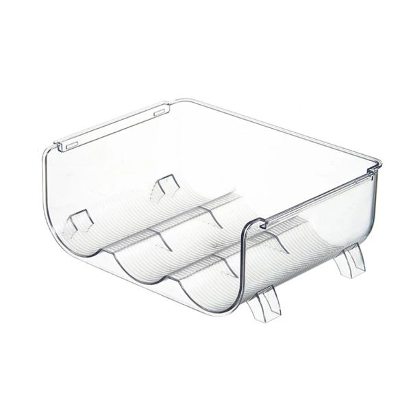 Organisation Wasserflasche Lagerregal Organizer Halter stapelbar Schrank Organizer Kühlschrank Box für Küche Organisation Becherhalter