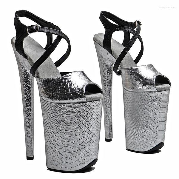 Leecabe 23CM/9 Zoll Schlange PU Obermaterial Mode Trend Exotische Plattform High Heels Sandalen Pole Tanzschuhe