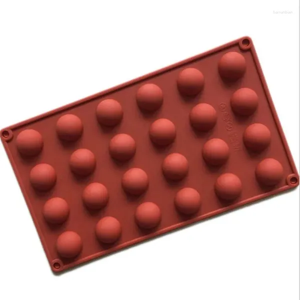 Stampi da forno 24 fori 3D sfera rotonda mezza sfera stampi in silicone per budino fai da te mousse torta al cioccolato stampo accessori da cucina strumenti