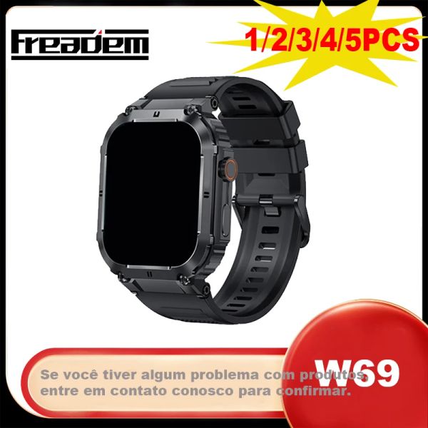 Orologi Originali W69 Smart Watch Uomo Donna 49mm Chiamata Bluetooth Memoria da 2 GB Registrazione musicale locale NFC Smart Watch 2023