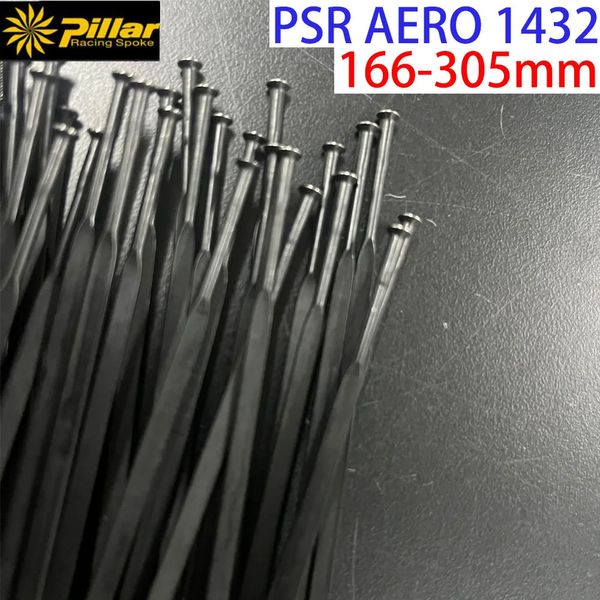 Спицы Pillar PSR 1432 AERO, прямые спицы из нержавеющей стали, калибр 14G, большие плоские спицы JBend, гоночные спицы, шоссейные велосипедные спицы XC MTB, 240325