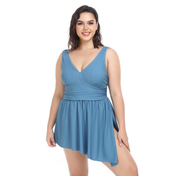 Fabricante atacado desfile de moda maiô de uma peça biquíni sexy plus size roupa de banho para mulheres gordas