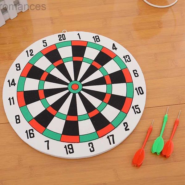 Darts-Durchmesser 29,5 cm, Darts-Ziel mit 3 Darts, Wandmontage, zwei Seiten, Doppelnutzung, dickes Schaumstoff-Spielzeug, Dart-Brettspiel, Büro- und Outdoor-Spiel, 24327