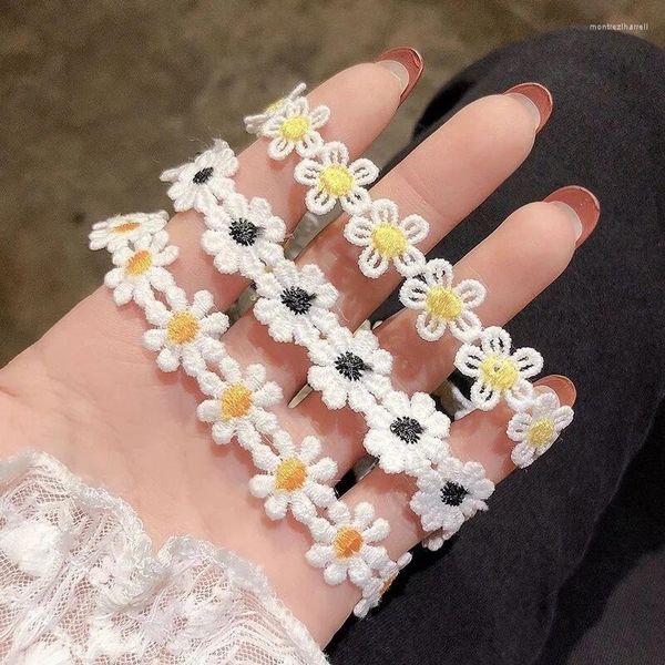 Ketten Nette Blume Gänseblümchen Halskette Schlüsselbein Kette Für Frauen Mädchen Koreanischen Stil Kurze Chokerhalsketten Aussage Hochzeit Brautschmuck