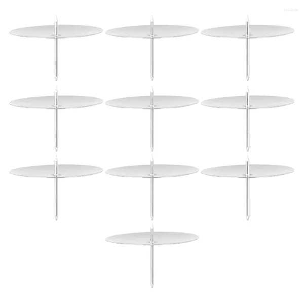 Titulares de vela 10 pcs suporte de metal mesa de casamento decoração suprimentos ferramentas de fixação candelabros suportes fixadores de coluna