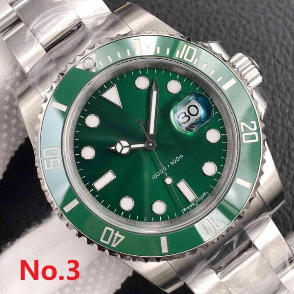 AAAAA Top Quality Famous Brand Automatic Self Wind 40mm Orologi da uomo Vetro zaffiro con scatola verde originale R1 304J234S