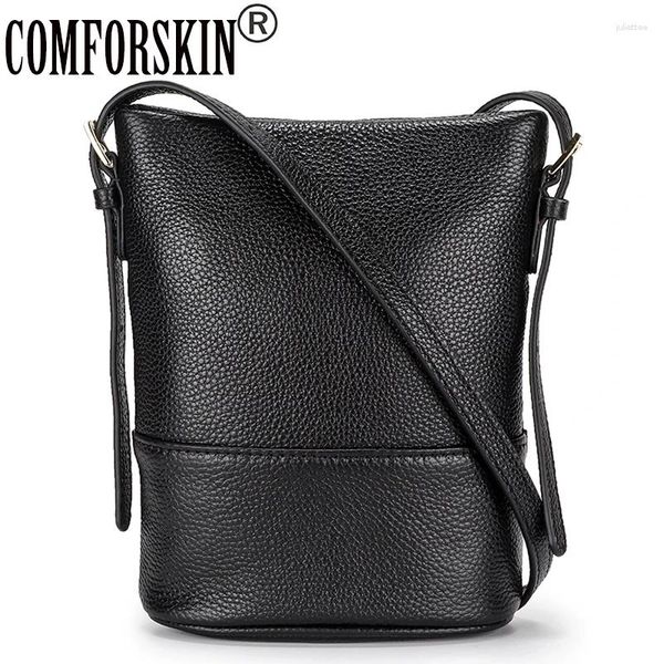 Borse a tracolla COMFORSKIN Borsa da donna morbida in pelle di vacchetta Stile di tendenza Messenger da ragazza Drop Borse europee e americane