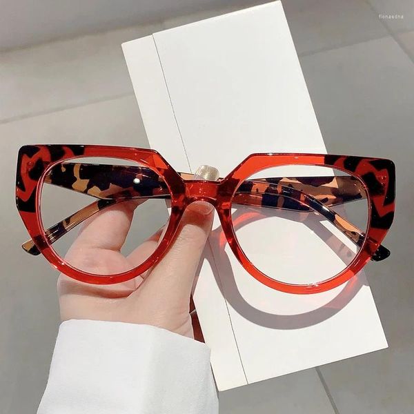 Sonnenbrillenfassungen KAMMPT Übergroße Damenbrillen 2024 in einfachen mehrfarbigen Brillen Trendiges Luxusdesign Nicht verschreibungspflichtige Brillen