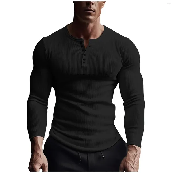 Magliette da uomo Abbigliamento uomo Moda elegante Stampato Cotone di alta qualità O-Collo Maniche lunghe Camicetta estiva Sport Blusa Masculina