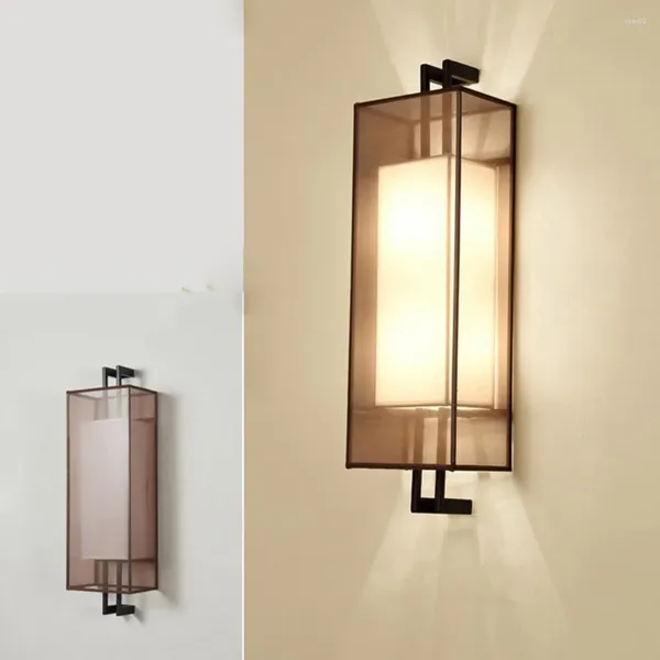 Lâmpada de parede moderna led interior luz design nórdico cabeceira luminaria wall-mounted applique tecido abajur sala estar arandelas