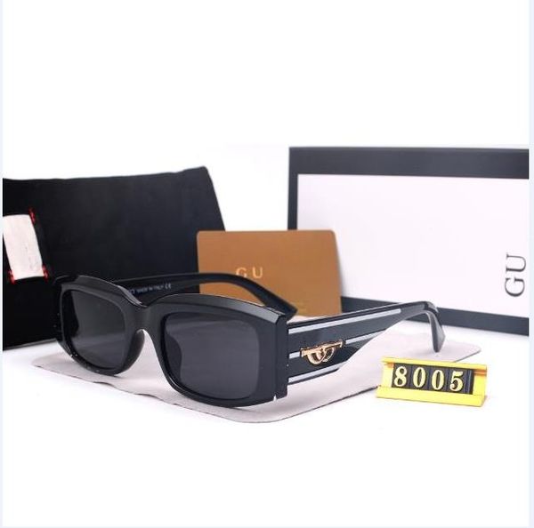 Óculos de sol premium Designer clássico óculos de sol emoldurados para homens homens Mulheres UV400 UNISSISEX DIVERSÃO GRAFIENTE 8005 SERIA