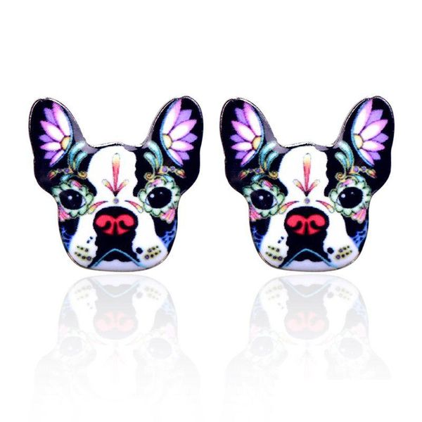 Stud Nette Emaille Druck Hund Ohrringe Für Frauen Colorf Welpen Tier Cartoon Ethnische Mode Schmuck Geschenk Drop Lieferung Dhylg