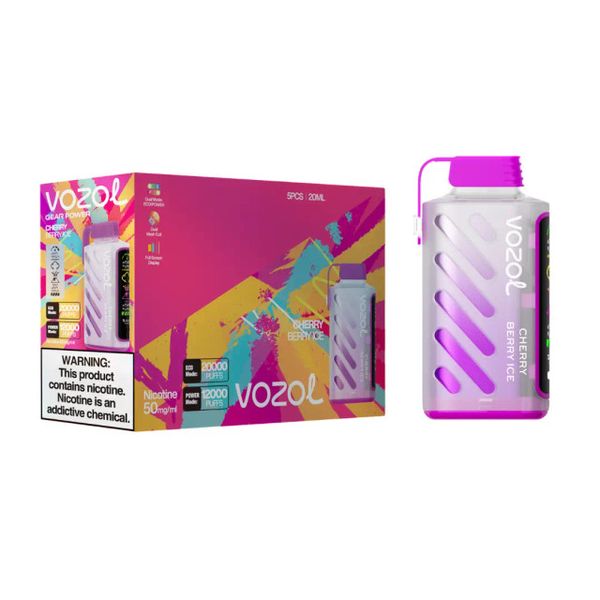 China Vape descartável atacado Voozol Gear Power 20K 20000 Puffs 20ml 5% Nicotina Venda quente Tela OLED recarregável Vapes Pod