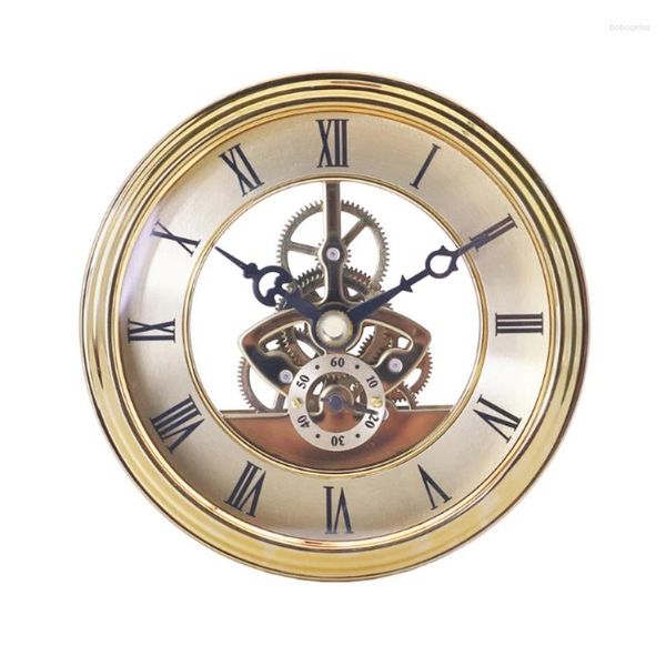 Настольные часы с шестернями, ретро механические маленькие металлические настольные часы для спальни и офиса, часы Reloj De Escritorio, винтажная сигнализация