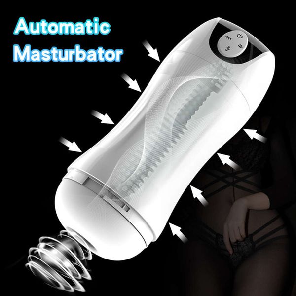 Manno Nuo Max Dispositivo per masturbazione maschile con vibrazione della clip per pronuncia intelligente Manno Nuo Max Presa di fabbrica al 75%.