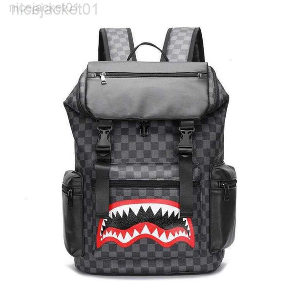 Designer Spraygrounds Rucksack Rucksack Koreanische Version Männer Back Pack Trendy Marke großer Kapazität Akademischer Stil Pendelbeutel Reisetasche 230708