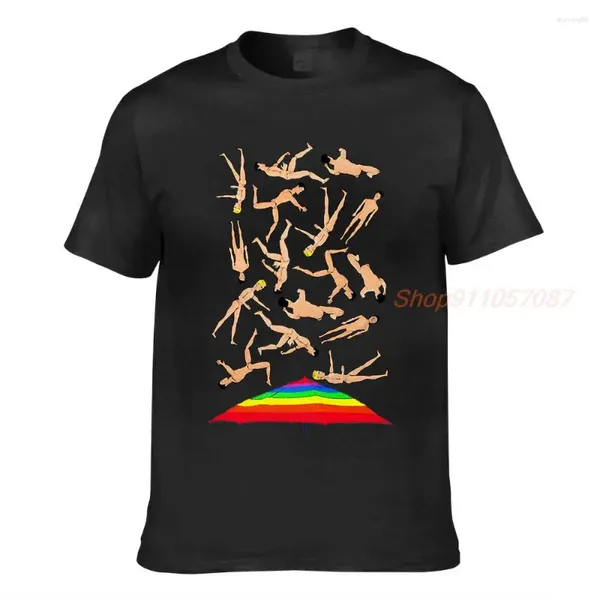 Damen-T-Shirts Lustiges Gay-T-Shirt Es regnet Männer (ich meine Ken)!Kunst-Cartoon-Stil!Einzigartige Mode!Pride Mardi Gras Puppe