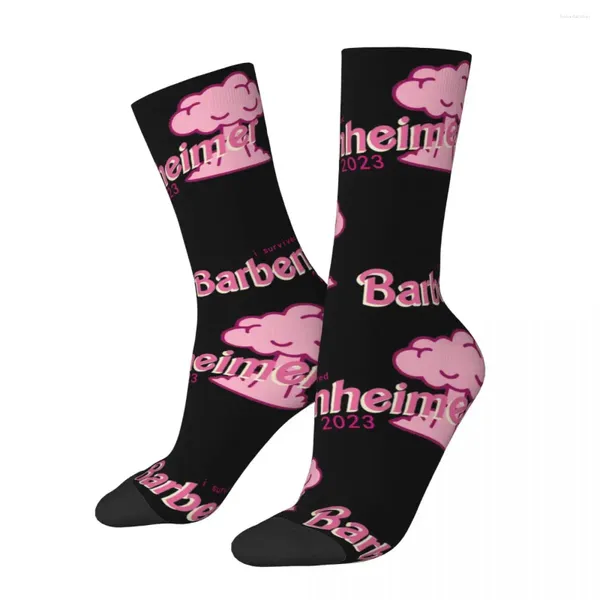 Herrensocken, bunt, für Damen und Herren, I Survived Barbenheimer Thema 2024, Filmfans, weich, warm, Geburtstagsgeschenk