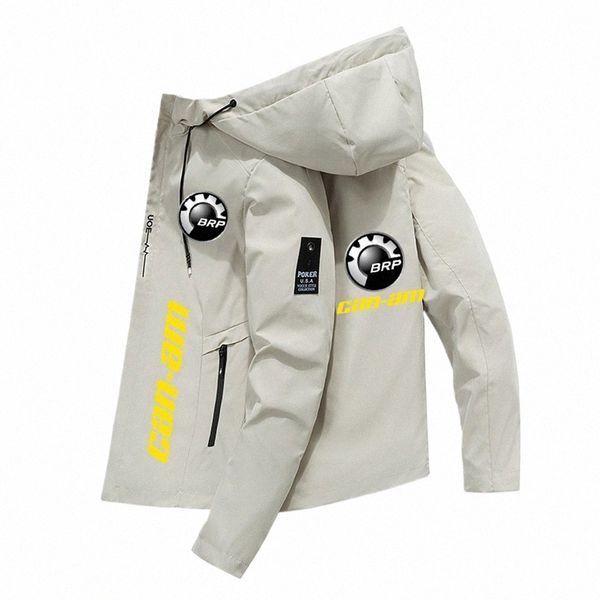 2023 Frühling und Herbst Neue BRP Can Am Auto Logo Gedruckt Herrenjacke Lässige Reißverschlussjacke Lässige Arbeitsjacke Fi Sports Jack k7hH #