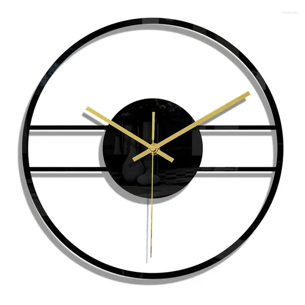 Настенные часы SV-11,8 дюймов, акриловая прозрачная наклейка для часов, модные нетикающие кварцевые часы для гостиной, домашний декор CC306