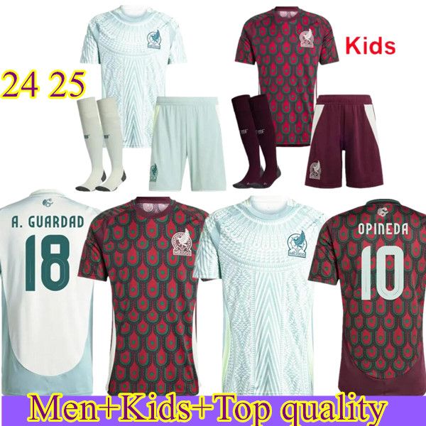 Giocatore Tifosi 24 25 Messico Calcio Maglie da calcio Nazionale S.Cordova J.QUINONES A.VEGA G.OCHOA S.GIMENEZ RAUL H.LOZANO CHICHARITO 2024 maglietta da uomo per bambini