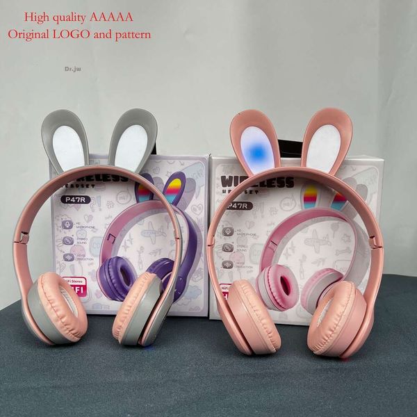 P47r Bluetooth Rabbit Ear, детские игровые наушники для онлайн-курсов, наушники с тяжелыми басами, новый продукт