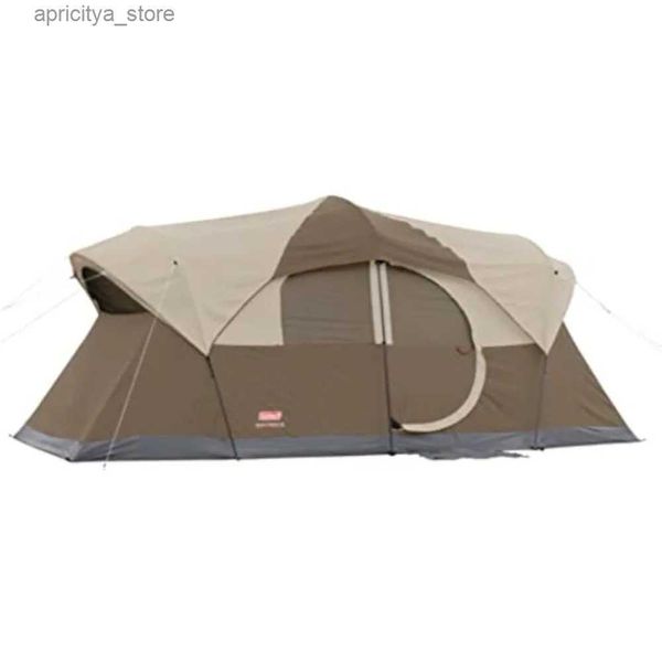 Tendas e abrigos Tenda de acampamento para 10 pessoas, grande barraca familiar à prova de vento com divisórias de quarto, incluindo chuveiro de chuva24327