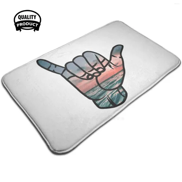 Tappeti Sunset 3D Household Goods Bat tappeto tappeto Pad Pad Surf Boat Ocean