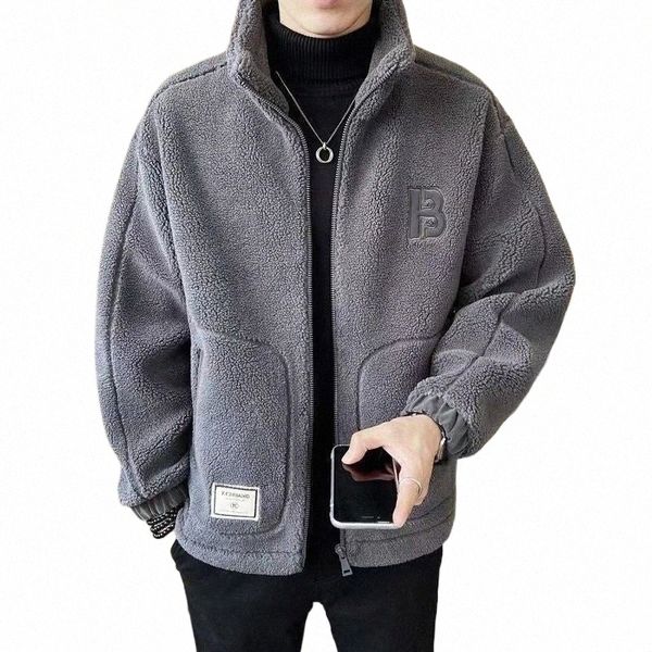 Jaqueta grossa de lã falsa masculina Venda de Natal Cmere Cott Jaqueta de pelúcia Jaqueta de inverno Esportes Casual Wear Coat S7GO #