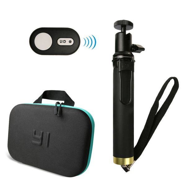Палочки, беспроводной пульт дистанционного управления + монопод, палка для селфи + сумка для Xiaomi Yi Xiaoyi 2 4K Yi Lite, аксессуары для экшн-камеры