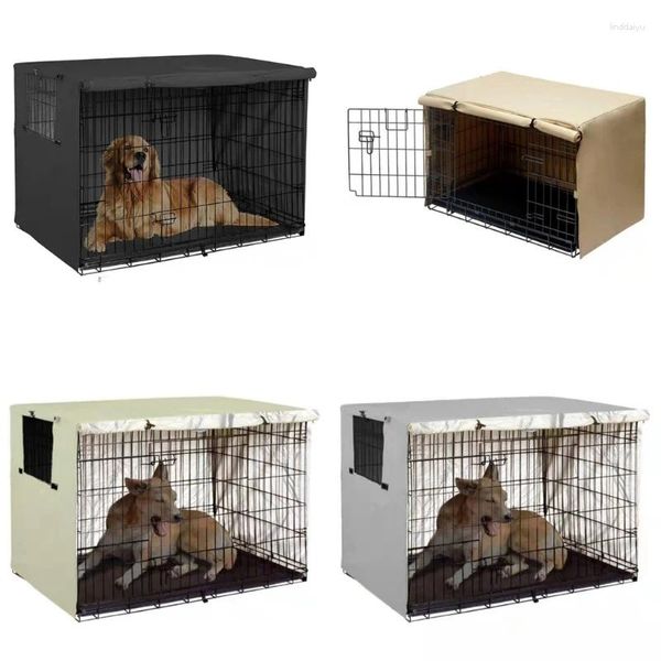 Dog Apparel Pet Cage Capa Protetor OxfordCover Canela à prova d'água 594C