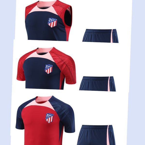 2023 24 AtlEtico Madrids Fußball Fußball-Trainingsanzug TRAININGSANZUG Zug Herren und Kinder Kit Chandal Survêtement TRAINING Anzüge Fußballjacken